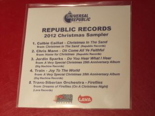 COLBIE CAILLAT, TRAIN, JORDIN SPARKS Christmas music advance 5 track 