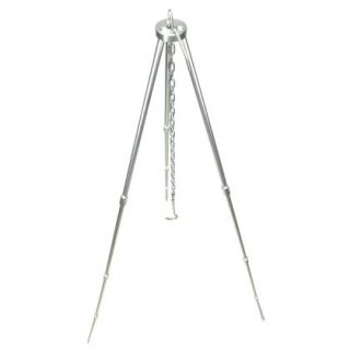   Tripod Stand for Outdoor Camping Hiking Cooking Grill Silver