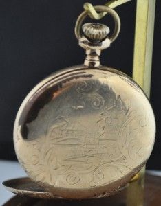 1904 Hamilton Private Label Pawnee City Pocket Watch Gold Filled 