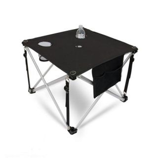   Lightweight Folding Aluminum Camping Table with Cup Holders