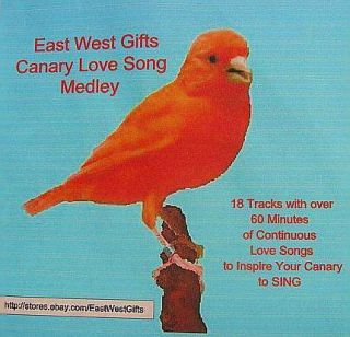 CANARIES Love Song Medley Bird CD 18 Tracks 60 Minutes Birds Avian 