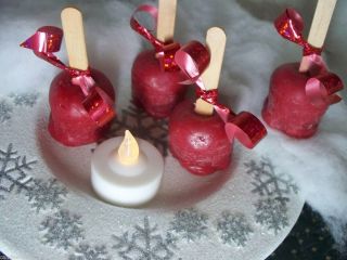 FALL CANDIED APPLES Wax Candle Tarts LOT of 4 USE W SCENTSY OR YANKEE 