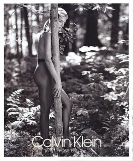 1991 Calvin Klein CK Elaine Irwin Hosiery Magazine Ad