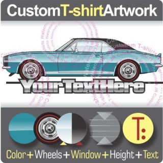 Custom T Shirt for 1967 Chevrolet Camaro RS SS Z28 Fan