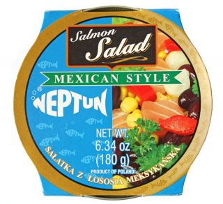 Neptun Salmon Salad Mexican Style 180g 6 3oz Fish Salad Imported from 