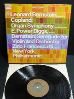 Leonard Bernstein Copland Organ Sym Columbia ml 6458