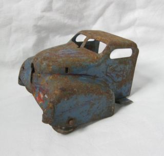 Antique Pressed Steel Truck Cab Metal Wheels Parts Unknown Wyandotte 