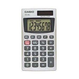 New Casio HS 8V Simple Calculator HS8VA Basic 8 Digit Solar Power Calc 