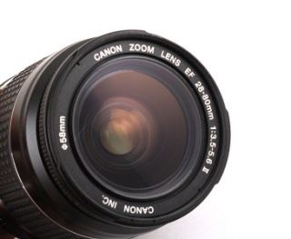 CANON AF EOS EF 28 80mm f3.5 5.6 II Zoom Lens  Free UV Filter