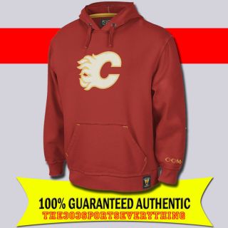 Calgary Flames Hood Vintage CCM Sewn Hoodie Sweater M