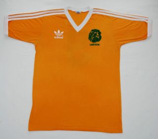 1980s Cameroon Adidas Away Football Shirt Size XL