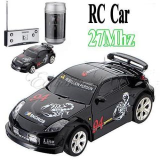 Mini Coke Can RC Radio Remote Control Micro Racing Car Toy Vehicles 