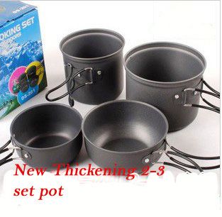 Camping Hiking Picnic Backpacking Cookware Thickening Utensil Flodable 