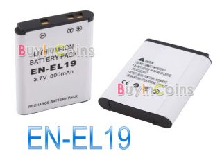 En EL19 Camera Battery for Nikon Coolpix S3100 S4100