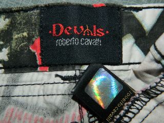 Roberto Cavalli Devils Jeans Woman Capri Pants Italy BO272