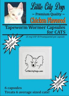 Supersized” Chicken Flavor Tapeworm Wormer for Cats
