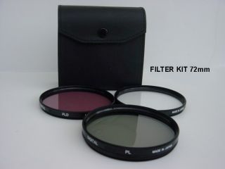 filter kit for canon eos d7 professional 3 piece filter set 72mm 100 % 