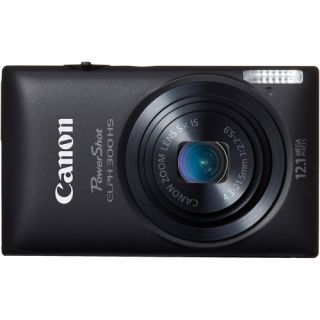 canon powershot 300 hs digital elph camera black