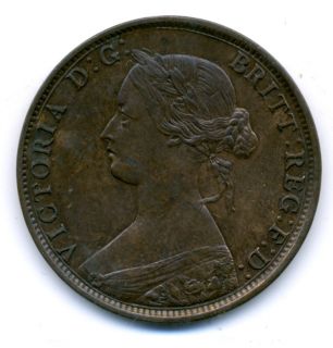 1861 Large 1 Cent Canada Brunswick AU to UNC 64363