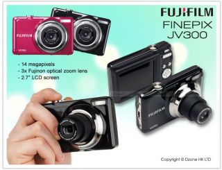 Fujifilm Fuji FinePix JV300 14 MP Digital Camera Pink