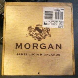 Wooden Wine Box 2007 Morgan Chardonnay California Excellent Condition 