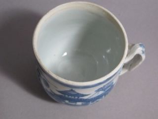 Large Chinese Export Canton Blue and White Syllabub Cup