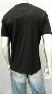 Campbell Mens Tee M Black Cotton Basic T Shirt Short Sleeve Solid 