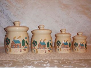 Welcome to My Home Ceramic Kitchen Canister Set