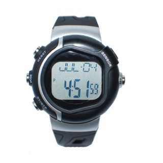 calorie counter pulse heart rate monitor watch black