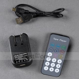 Car MP3 Player Cassette Adapter USB Charger Remote Set