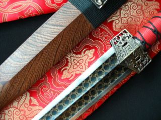  Red Cliff Antique Sword Handmade Copper Inlaid in Carbon Steel