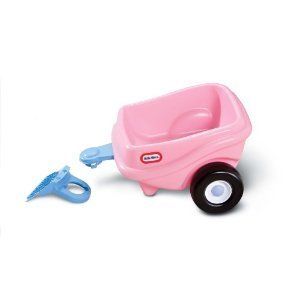    Coupe Trailer Wagon for Pink Cozy Car Ride On Parent Push Ride Girl
