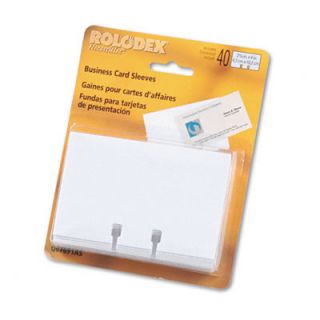   Card Tray Refill Sleeves Hold Two 2 5 8 x 4 Cards White 40