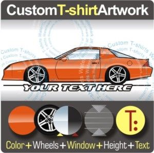 Custom T Shirt for 1991 92 Chevrolet Camaro RS Z28 Fans