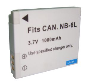 NB 6L Battery Charger for Canon PowerShot IXY Digital 10S 200F 210 Is 