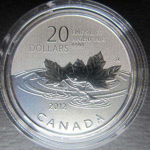 2012 20 Pure 9999 Silver Commemorative Coin Penny Canada