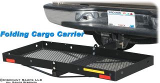 NEW 48x20 FOLDING CARGO CARRIER LUGGAGE RACK BASKET HITCH HAULER (CC 