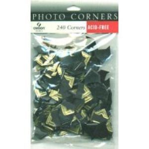 Gold Metallic Photo Corners 240 Pkg Scrapbook Canson