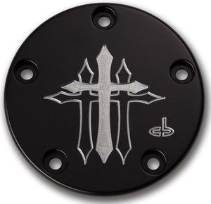 CARL BROUHARD DESIGNS CROSS SERIES BLACK POINTS COVER FOR HARLEY TWIN 