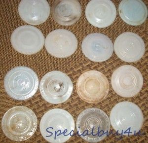 Vintage Canning Jar Glass Lid Inserts for Zinc Rings Boyds Ball New 
