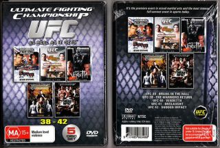 UFC 38 42 DVD Video Collection 39 40 41 MMA Box Set