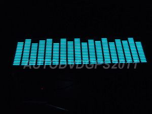 Sound Music Activated Car Stickers Equalizer Glow Blue Light