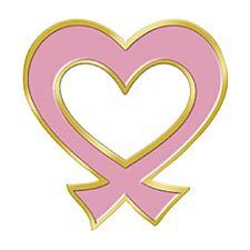 Pink Ribbon Fancy Heart Breast Cancer Lapel Pin Tac