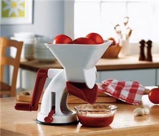 hand crank food press new great for tomatoes more