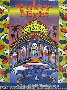   Gibson Casino Poker Night Texas Hold Em Poker Card Game Kit