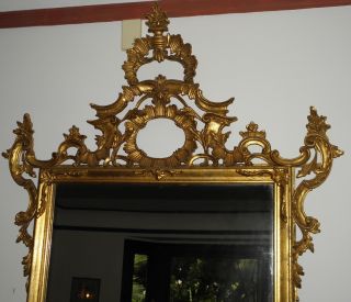 Unusual Vintage Vintage Cannell & Chaffin Italian Gilt wood Mirror NR