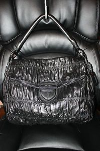 PRADA PATTINA LARGE Nero Nappa Gaufre BR 4732 with cards and dustbag 