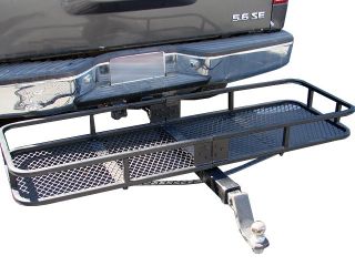 60x20 Folding Cargo Carrier Basket Hitch Tow Receiver