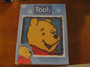 Pooh Winnie the Pooh Latch Hook Kit NIB Caron Latch Hooking Rug Kit