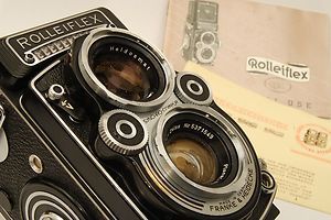 Rolleiflex 3 5F Planar Camera w Carl Zeiss Planar Lens